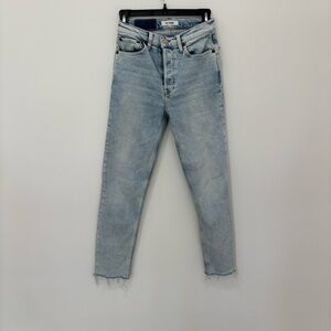 Re/Done Light Wash Ankle Jeans